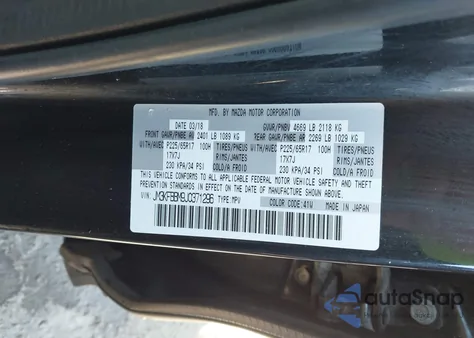 2018 Mazda Cx-5 Sport z USA, uszkodzony, nr VIN JM3KFBBM9J0371296